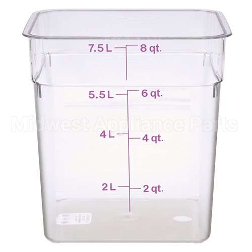 8SFSCW441 Compatible Cambro 8 Qt Camsquare Container Allergen-Free Storage