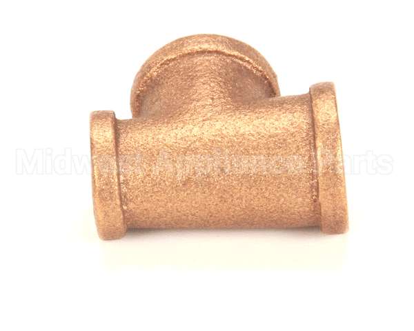 100676 Cleveland Tee;1/2Inx3/8 Inx1/2 In; Brass