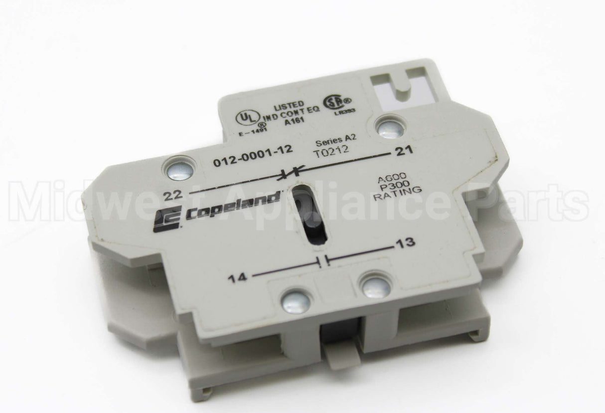 912-0001-12 Copeland 1 No/1 Nc Auxilliary Contact