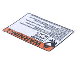 920200 Globe Warning Label - Large