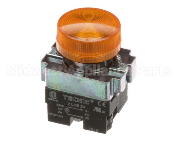 9208752 Meiko 24V Light Body, W/ Yellow Lens