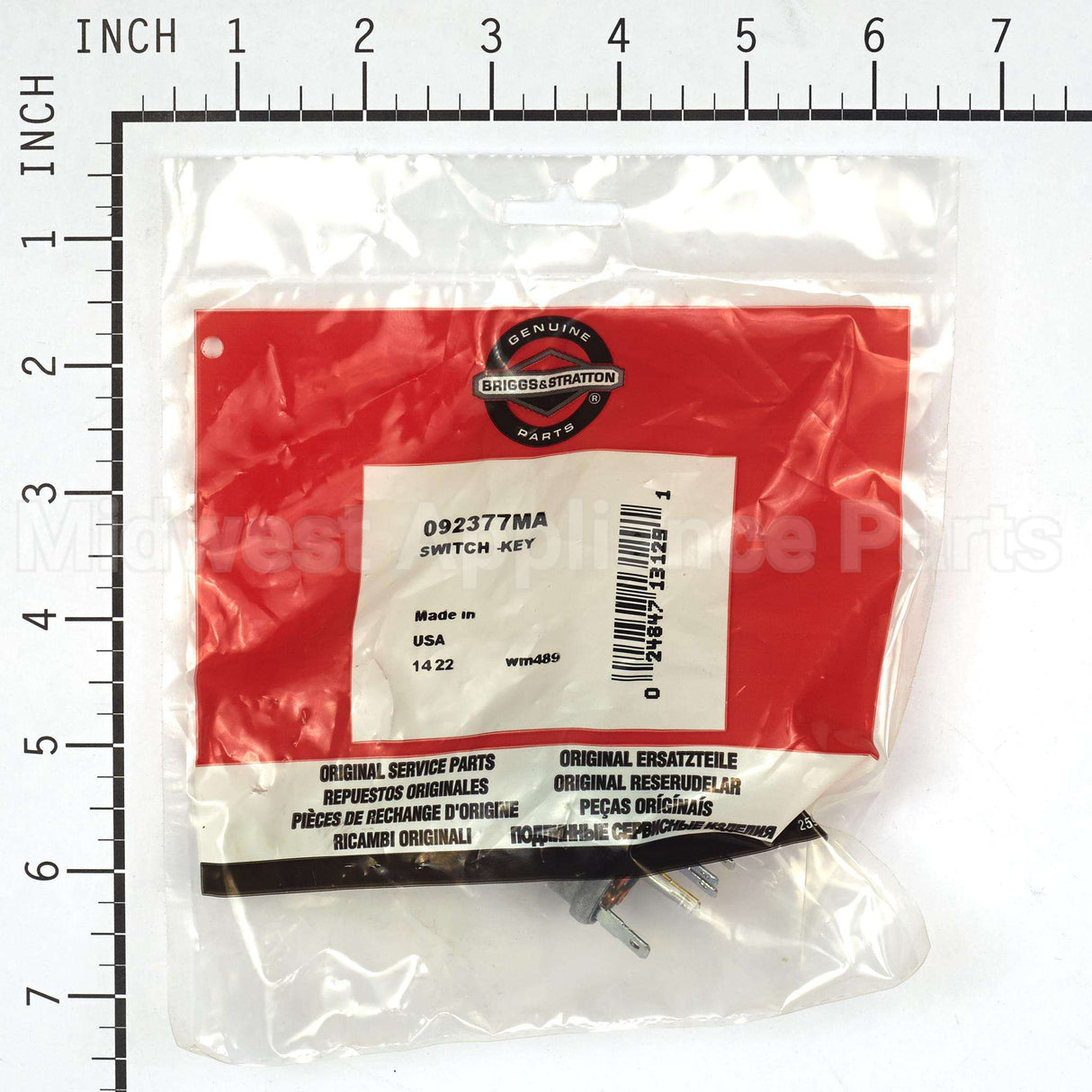 92377MA Briggs & Stratton Switch -Key