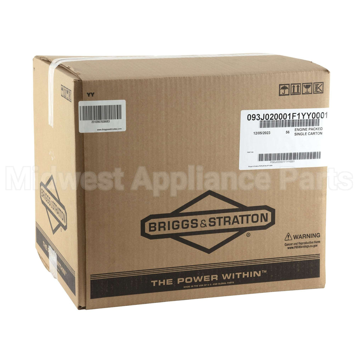 93J02-0001-F1 Briggs & Stratton Engine Packed Single Carton