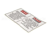 96618 Henny Penny Operation Hazard Label