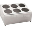 97241 Compatible Vollrath Holder, Flatware, 6 Cylinder, Ss