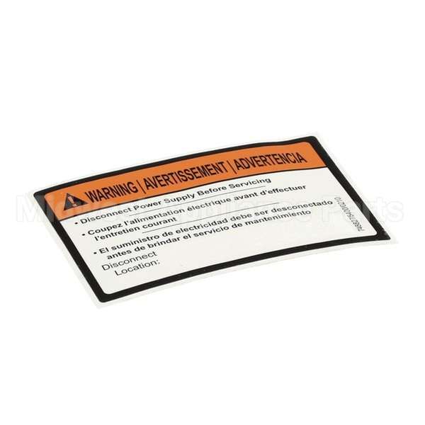 9905-004-08-16 Compatible Jackson Decal, Disconnect Power Warning (Ecolab
