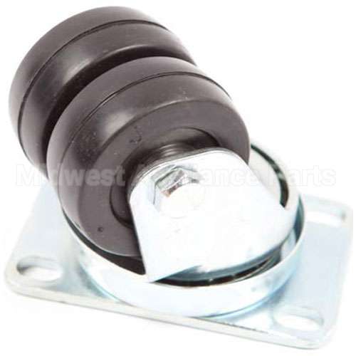 99641 Compatible Silver King Caster Plate 2 Wh/2 7/8 Th