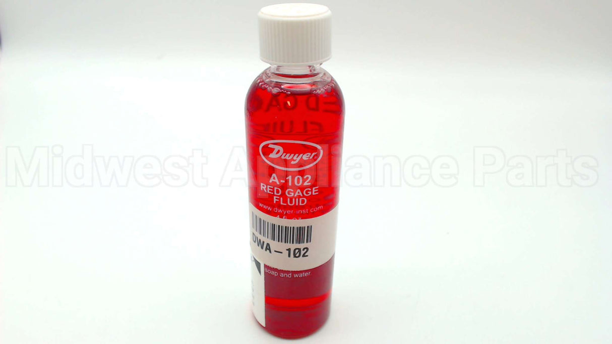 A-102 Dwyer Instruments 4Oz Bottle, Red Gage Oil