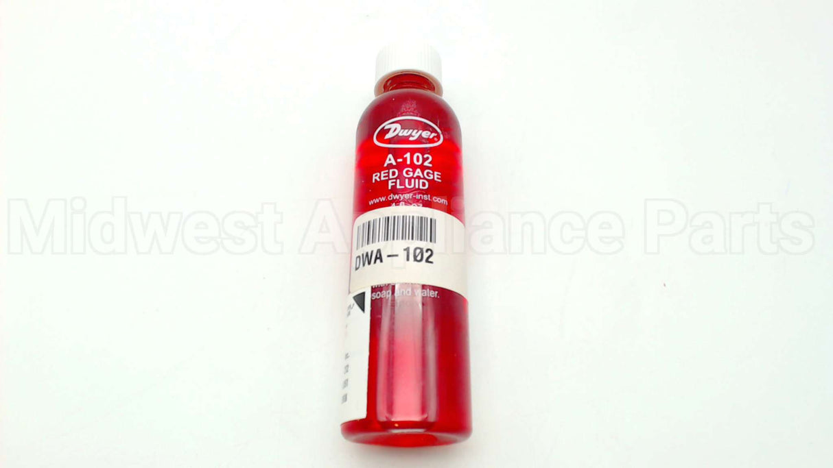 A-102 Dwyer Instruments 4Oz Bottle, Red Gage Oil