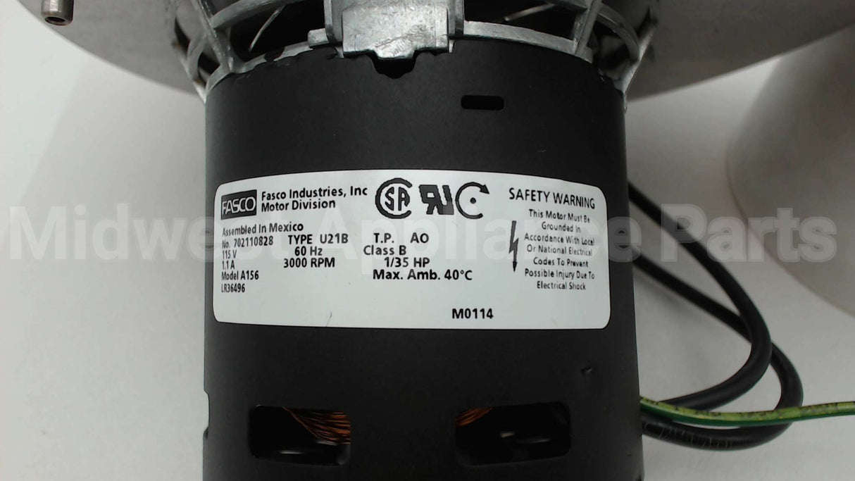 A156 Regal Rexnord - Fasco Draftinducermotor 115V 1Sp