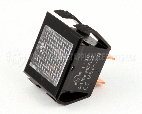 P9131-50 Anets Lt,Rect Clear Neon 120 V