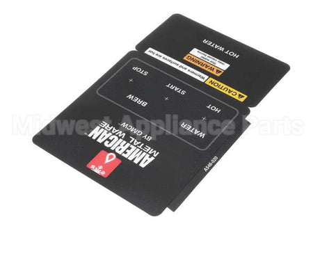 A546-020 Grindmaster Cecilware Decal, Control Panel P300