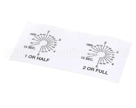 A546-111 Grindmaster Cecilware P-150A Timer Lbldecal