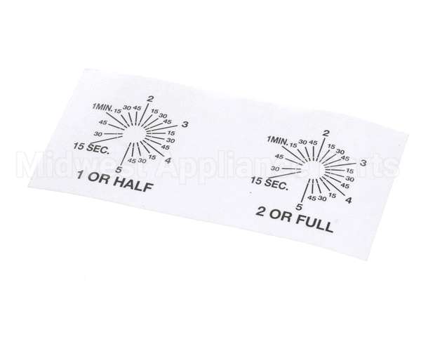 A546-111 Grindmaster Cecilware P-150A Timer Lbldecal