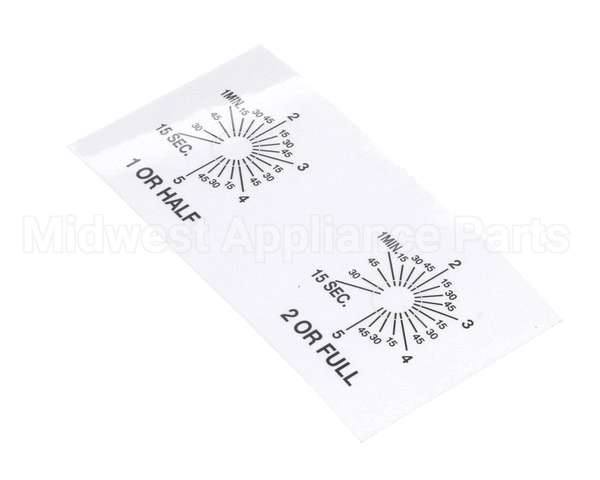 A546-111 Grindmaster Cecilware P-150A Timer Lbldecal