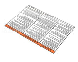 A546-214 Grindmaster Cecilware Label, Warning, Startup Instr