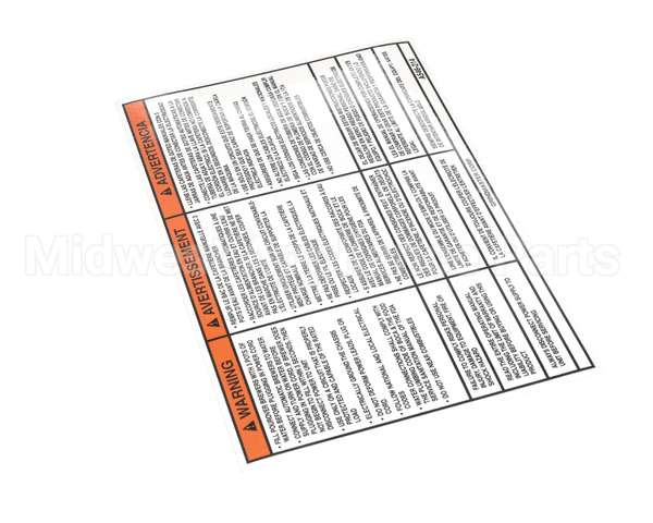 A546-214 Grindmaster Cecilware Label, Warning, Startup Instr