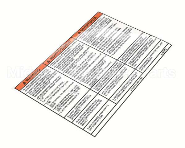 A546-214 Grindmaster Cecilware Label, Warning, Startup Instr