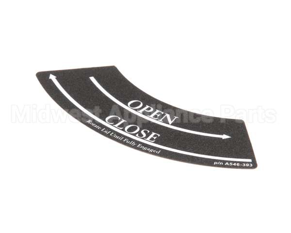 A546-393 Grindmaster Cecilware Decal,Shuttle Lid