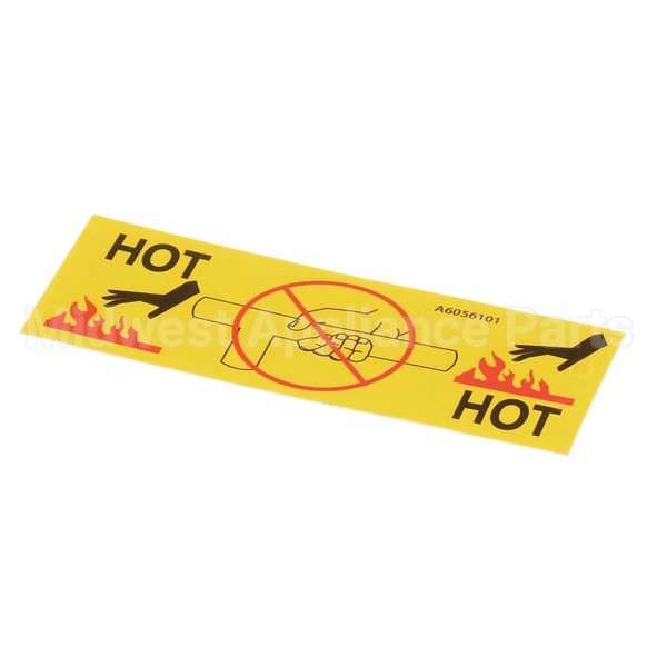 A6056101 Compatible Pitco Lbl, Caution Hot Drain