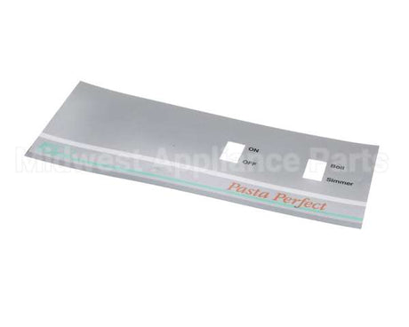A6067101 Pitco Label,Ovrly Bezel Pg14D Man W/O