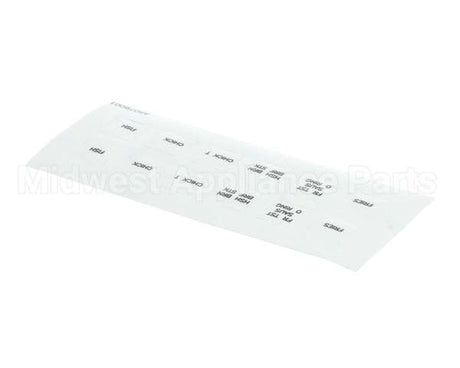 A6079001 Pitco Label,Decal Overelay Cmptr B.k.