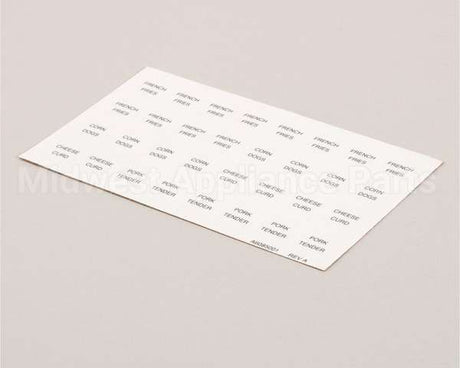 A6085001 Pitco Label,Culvers Lh