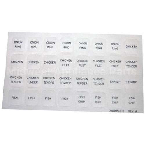 A6085002 Compatible Pitco Culvers Rh Lbl