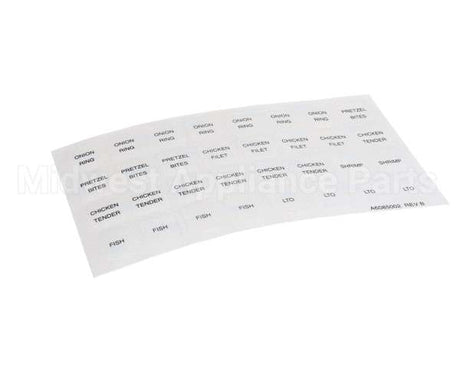 A6085002 Pitco Label,Culvers Rh