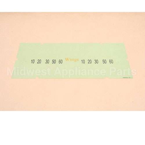 A6085502 Compatible Pitco Ovrly Hooters Wings Lbl