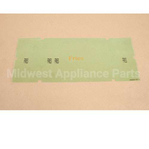 A6085503 Compatible Pitco Ovrly Hooters Fries Lbl