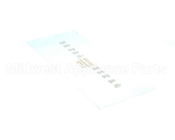 A6085505 Pitco Label,Ovrelay Hooters Fish/Shrimp