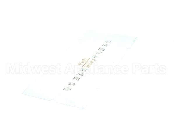 A6085505 Pitco Label,Ovrelay Hooters Fish/Shrimp