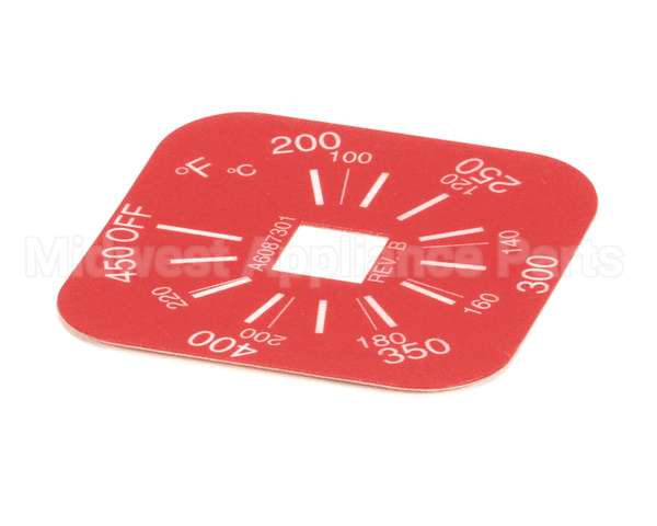 A6087301 Pitco Label,Thermostat 200-450F