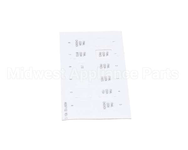 A6097102 Pitco Label,Ssh60W Right Hand Finish