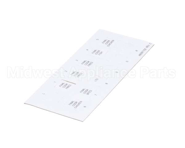 A6097102 Pitco Label,Ssh60W Right Hand Finish