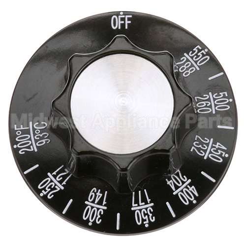A710E8739 Compatible Middleby Dial, 2-1/4 D, Off-550-200