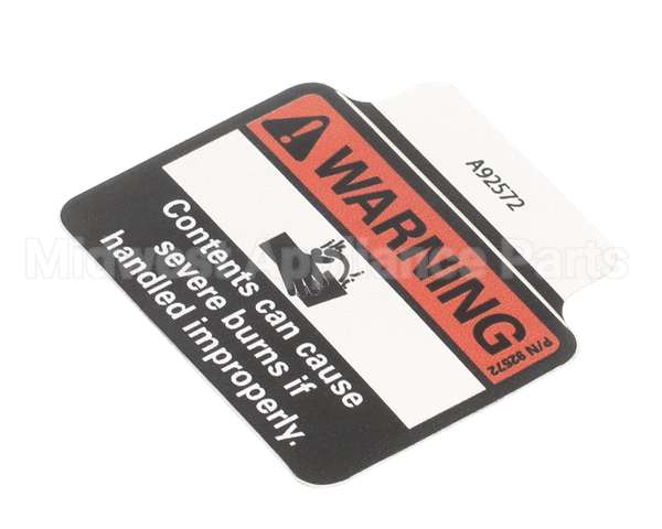 A92572 Grindmaster Cecilware Decal Warning Splash