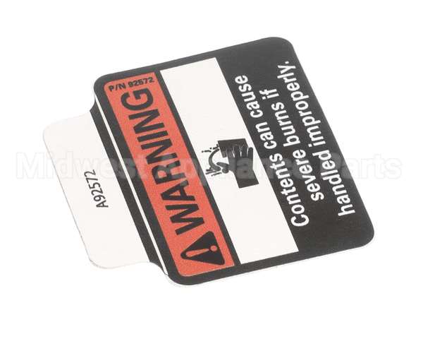 A92572 Grindmaster Cecilware Decal Warning Splash