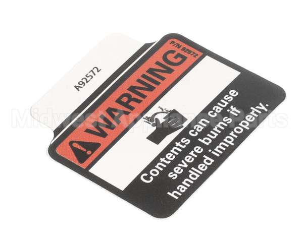 A92572 Grindmaster Cecilware Decal Warning Splash