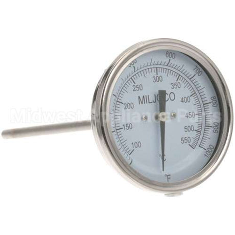 M1013A Compatible Bakers Pride Thermometer3", 200-1000F, 1/2 Mpt