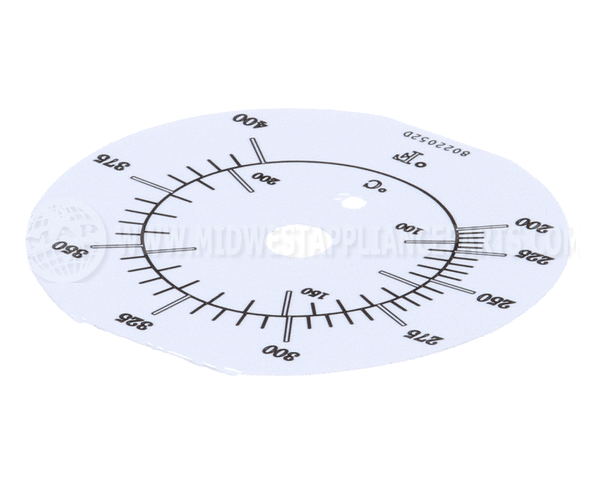 8022052 Frymaster Label, Tmt Dial