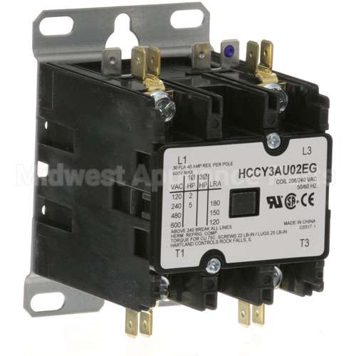 00-346466-00002 Compatible Hobart Contactor 2P 30/40A 208/240V