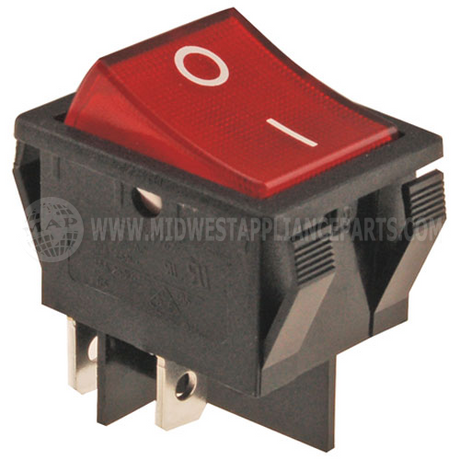 L155C Compatible Cecilware Switch, Rocker(On/Off, Lgh, Red)