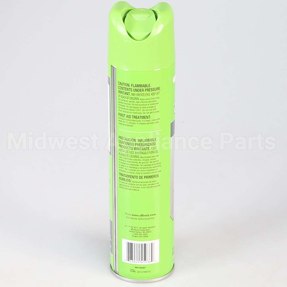 W11042467 Whirlpool Affresh Ss Clnr (Aerosol) 12Oz