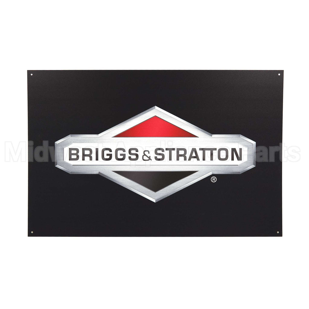 AM9873A Briggs & Stratton Blk Alum Logo Sgn 3X2