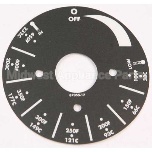AS-8705517 Compatible Apw Electric Griddles Plate Dial