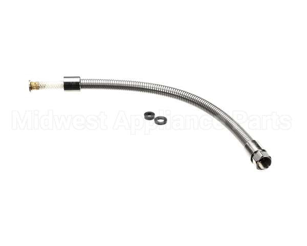 B-0024-H2A T&S Brass Flexible Stainless Steel Hose, Less Hand