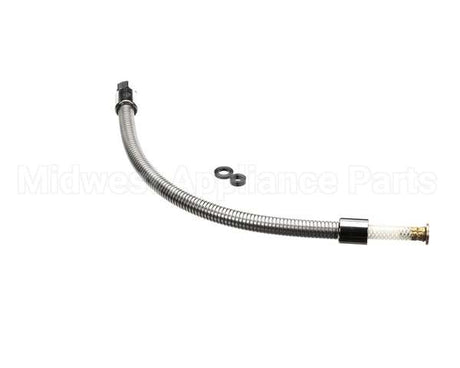 B-0024-H2A T&S Brass Flexible Stainless Steel Hose, Less Hand