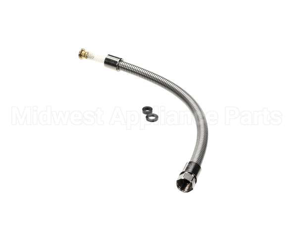 B-0024-H2A T&S Brass Flexible Stainless Steel Hose, Less Hand